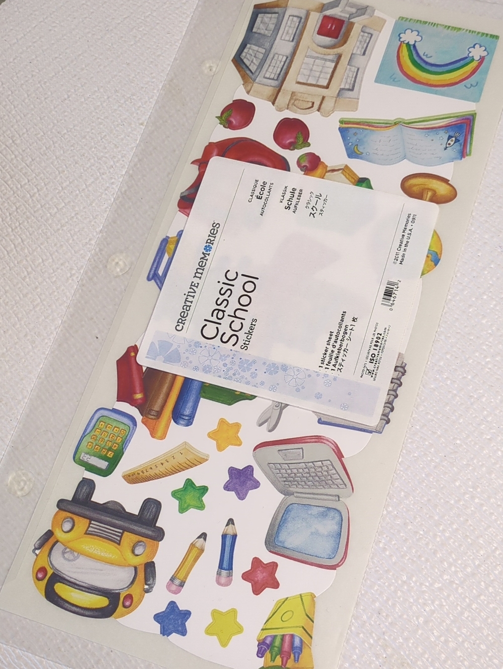 π΅οΈCreative Memories Classic School Stickers - Multicolor